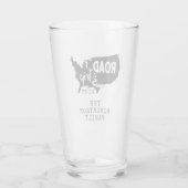 カスタムファミリーバケーション |家族旅行アメリカの地図 タンブラーグラス (裏面)