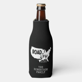 カスタムファミリーバケーション |家族旅行アメリカの地図 ボトルクーラー