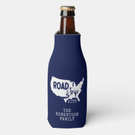 カスタムファミリーバケーション |家族旅行アメリカの地図 ボトルクーラー