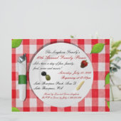 カスタムファミリーピクニック招待状 招待状 (スタンド正面)