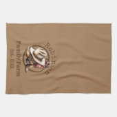 カスタムファミリーファームウエスタンカウボーブーツ キッチンタオル (横)