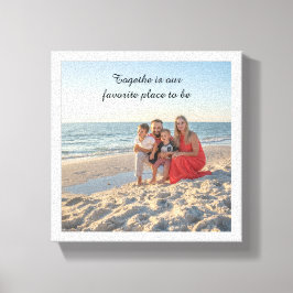 カスタムファミリーフォトカンバス – ホリデーやる気を起こさせる キャンバスプリント