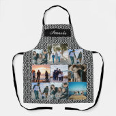 カスタムファミリーフォトコラージュ エプロン (正面)