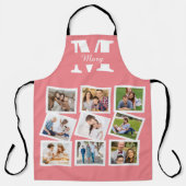 カスタムファミリーフォトコラージュ エプロン (正面)