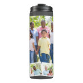 カスタムファミリーフォトコラージュwジグザグフォトストリップ タンブラー (正面)