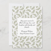 カスタムファミリーフォトサイプレスホリデークリスマスカード シーズンカード (裏面)