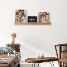 カスタムファミリーフォトモノグラム写真レッジ