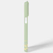 カスタムファミリーフォトモノグラム名パステルグリーン Case-Mate iPhoneケース (裏面 / 右)