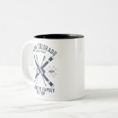 カスタムファミリーフレンズスキートリップグループマッチング ツートーンマグカップ (正面左)