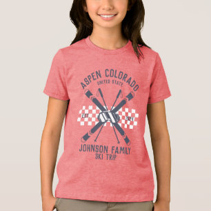 カスタムファミリーフレンズスキートリップグループマッチング トライブレンドTシャツ