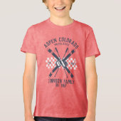 カスタムファミリーフレンズスキートリップグループマッチング トライブレンドＴシャツ (正面)