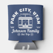 カスタムファミリーフレンズスキートリップマッチンググループ 缶クーラー (裏面)