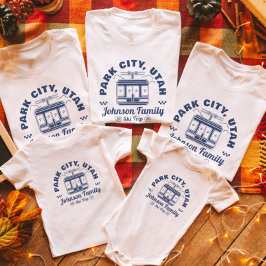 カスタムファミリーフレンズスキートリップマッチンググループ Tシャツ