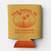 カスタムファミリーフレンズビーチバケーションマッチング 缶クーラー (裏面)