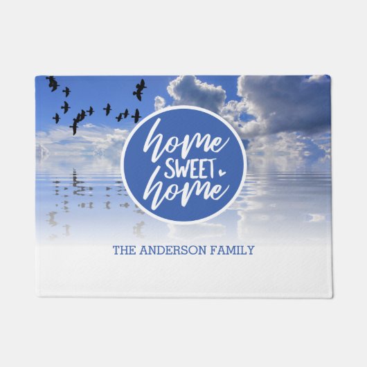 カスタムファミリーホームスイートホームドオーマット ドアマット (正面)