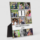 カスタムファミリーモノグラム11フォトコラージュ フォトプラーク (側面)