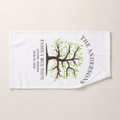 カスタムファミリーリユニオン家系図マッチング ハンドタオル (ハンドタオル)