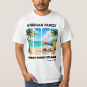 カスタムファミリーリユニオン - 夏の家族再会 Tシャツ (正面)