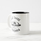 カスタムファミリーレイクキャンピングバケーショングループマッチング ツートーンマグカップ (正面左)