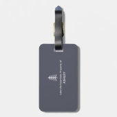 カスタムファミリーレイクキャンピングバケーショングループマッチング ラゲッジタグ (裏面縦)