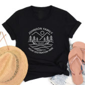 カスタムファミリーレイクキャンピングバケーショングループマッチング Tシャツ