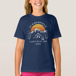カスタムファミリーロードトリップマッチングキャンピングドーター Tシャツ