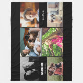 カスタムファミリー写真集 フリースブランケット (正面)