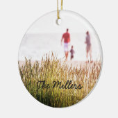 カスタムファミリー写真 セラミックオーナメント (左)