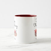 カスタムファミリー名フローラカボチャ感謝祭 ツートーンマグカップ (中央)