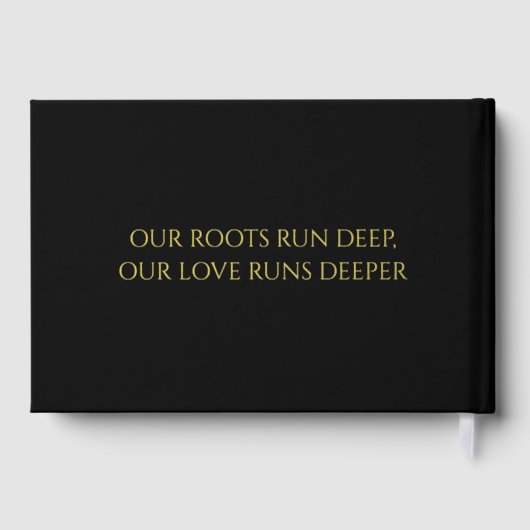 カスタムファミリー名メモリブラックファミリー懇親会 ゲストブック (裏面)