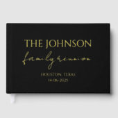 カスタムファミリー名メモリブラックファミリー懇親会 ゲストブック (正面)