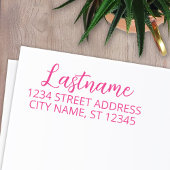 カスタムファミリー名差出人住所 – 両方を咲かせる セルフインキングスタンプ