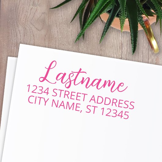 カスタムファミリー名差出人住所 – 両方を咲かせる セルフインキングスタンプ