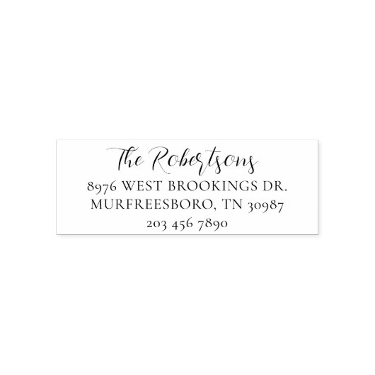 カスタムファミリー差出人住所 セルフインキングスタンプ (デザイン)