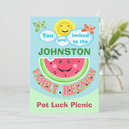 カスタムファミリー懇親会/サマーB-B-Q招待状 招待状 (スタンド正面)