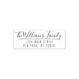 カスタムファミリ名と差出人住所手書 セルフインキングスタンプ