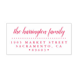 カスタムファミリ名スクリプト差出人住所 セルフインキングスタンプ