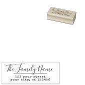 カスタムファミリ名スクリプト差出人住所 ラバースタンプ (押印)