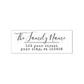 カスタムファミリ名スクリプト差出人住所 ラバースタンプ (インプリント)