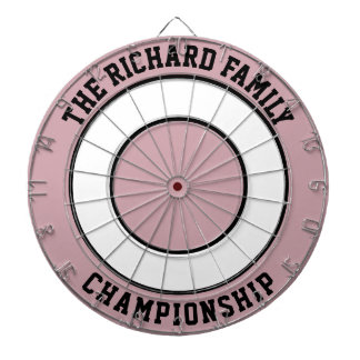 カスタムファミリ名ダートボパーソナライズされたード ダーツボード