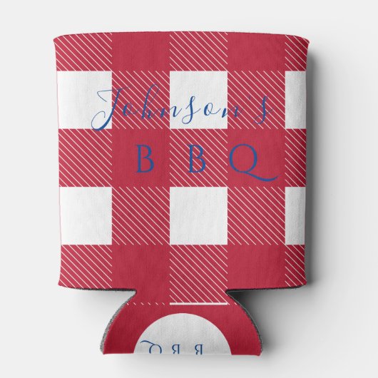 カスタムファミリ名バッファローチェック 缶クーラー (裏面)