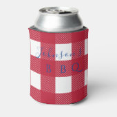 カスタムファミリ名バッファローチェック 缶クーラー (缶裏面)