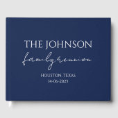 カスタムファミリ名メモリブルーファミリ懇親会 ゲストブック (正面)