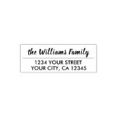 カスタムファミリ名差出人住所 セルフインキングスタンプ (デザイン)