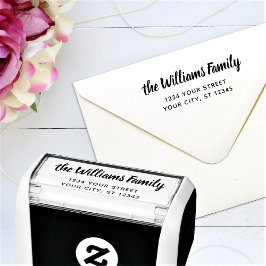 カスタムファミリ名差出人住所 セルフインキングスタンプ