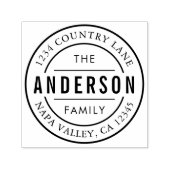 カスタムファミリ名差出人住所 セルフインキングスタンプ (デザイン)