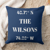 カスタムファミリ名座標 クッション (ブランケット)