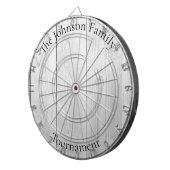 カスタムファミリ名素朴ウッドルックダーツボード ダーツボード (正面右)