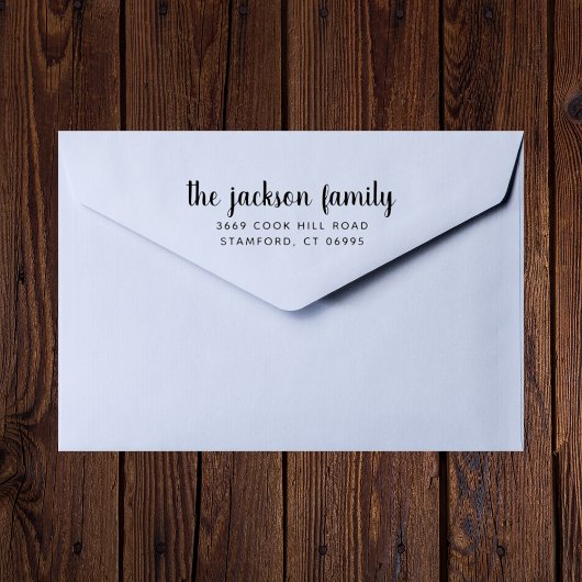 カスタムファミリ名連絡詳細差出人住所 ラバースタンプ