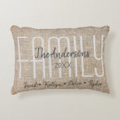 カスタムファミリ名 アクセントクッション (正面)